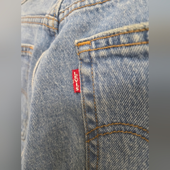 Levi's Jeans Vintage Big E Womens 27 Wedgie Straight Button Fly High Rise Denim - Picture 7 of 14